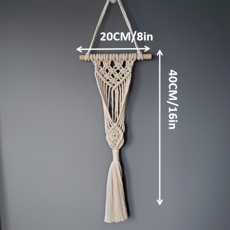 1SET Macrame Kit, Easy Macrame Plant hanger, includes materials and written pattern with step by step instructions for beginners, good gift for holiday and women