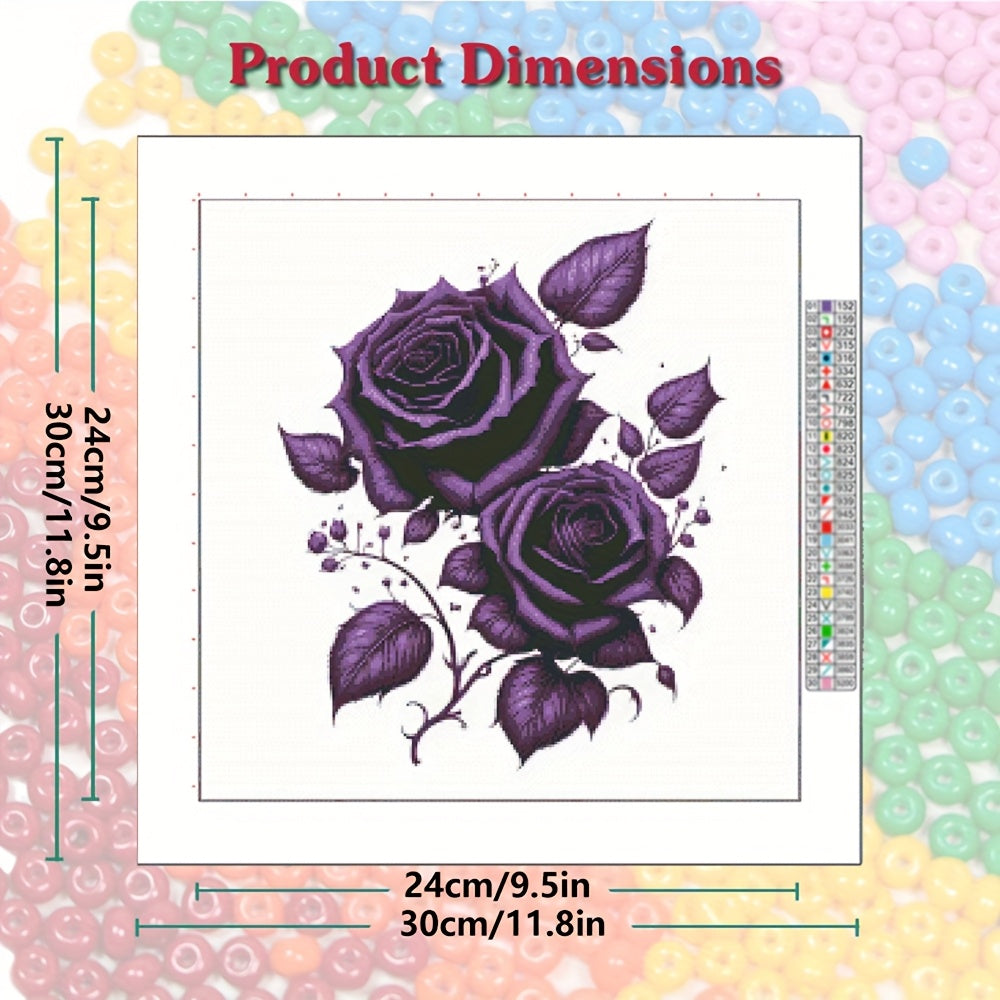 Rose Part Bead Embroidery Adults 11CT Cross Stitch Kits DIY Creative Handicraft Gift Bedroom Decoration