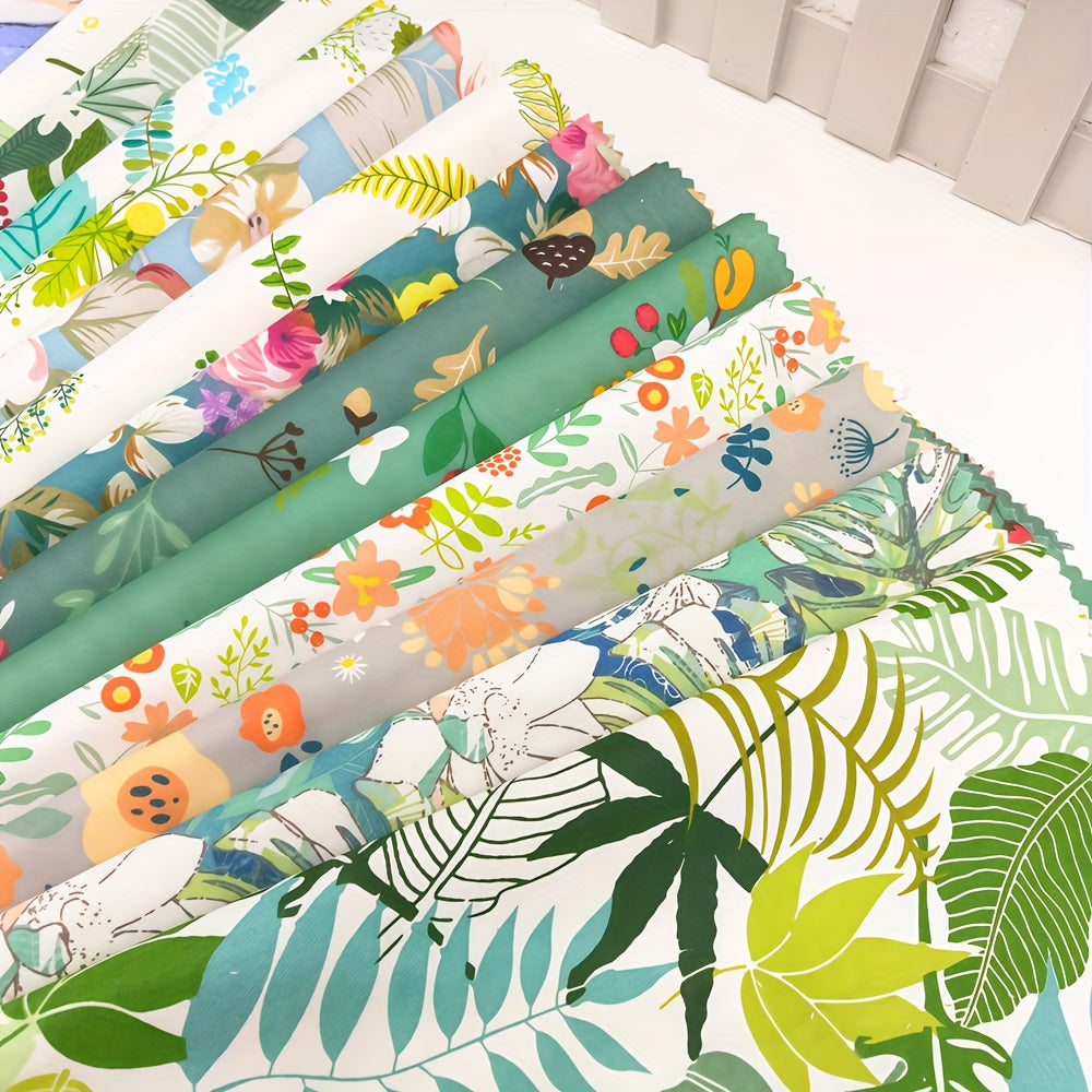 10 X 10 Inch Cotton Fabric, Square Multi-color Quilting Fabric Bundle, Pre-cut Printed Patchwork Material, Suitable for Holiday DIY Craft Fabric Handmade, DIY Handicraft Gifts, Christmas Gifts, Birthday Gifts, Holiday Gifts (