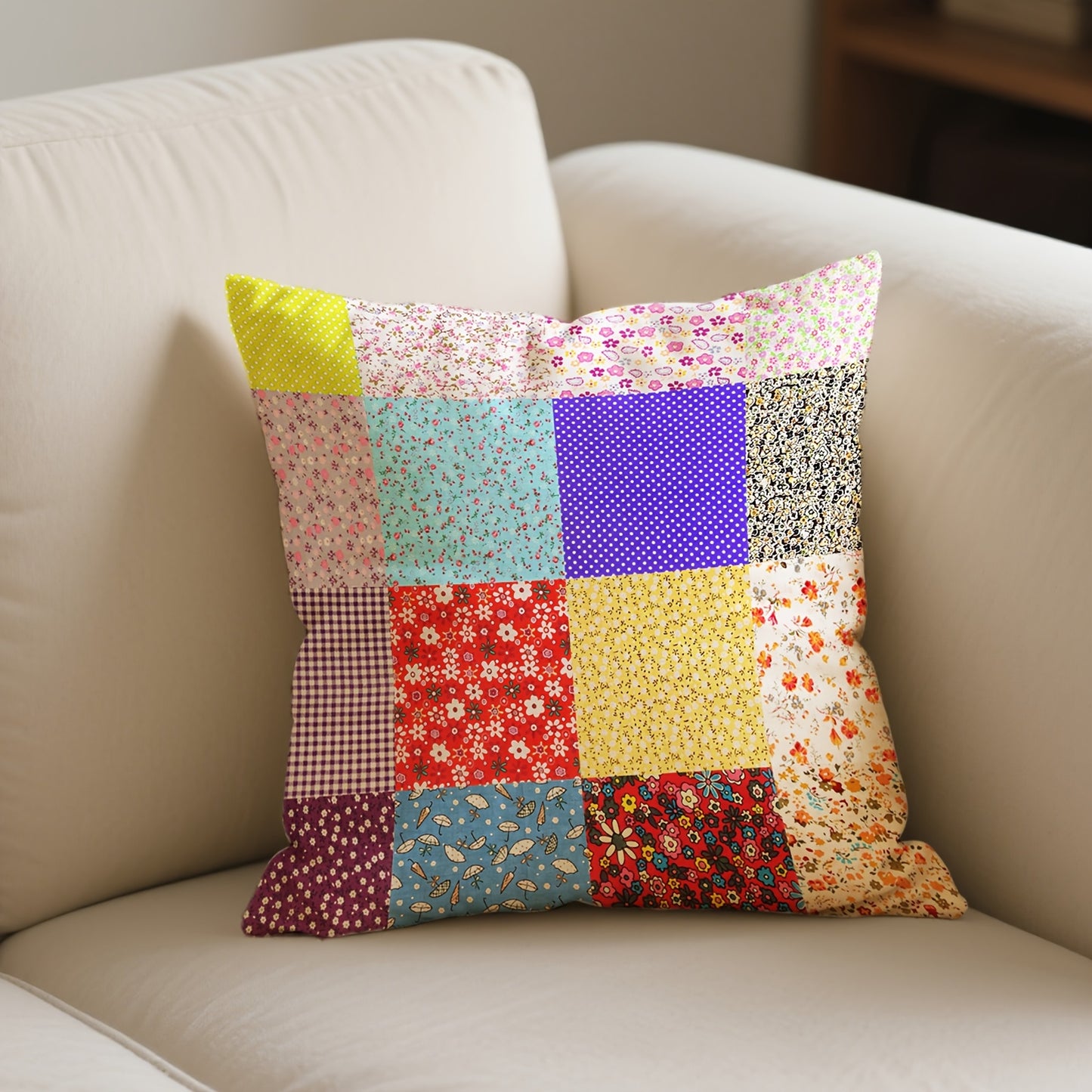 100pcs 5.9 x 5.9" Floral Sewing Patchwork Fabric, Pure Cotton Pre-Cut Quilting Squares, Perfect for DIY Crafts, Doll Clothes & Sewing Projects, Hand Wash Printed Craft Fabric