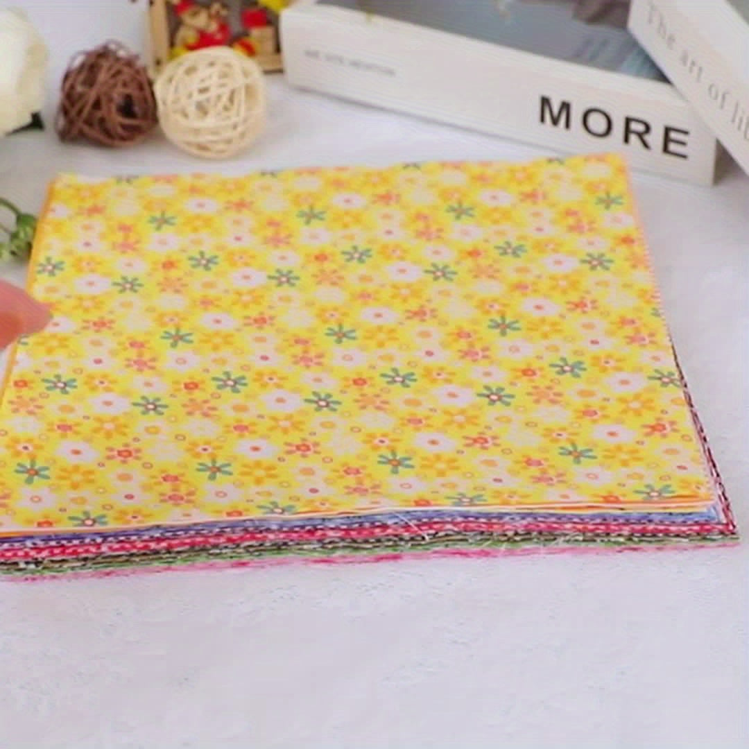58pcs 10"x10" Quilting Cotton Fabric Squares Sheets Pre-Cut Multi-Color No Repeat Design Printed Floral Craft Fabric for DIY Sewing Scrapbooking Quilting Craft Patchwork (58 Different Patterns)