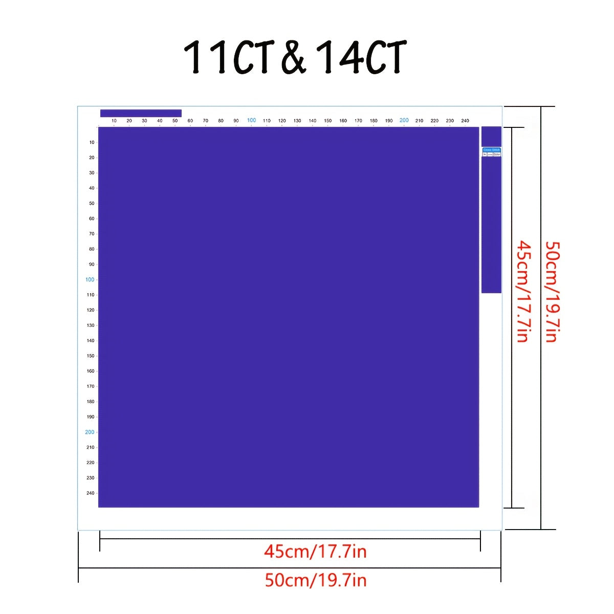 JOZYSH 1pc 40x40cm/15.7x15.7in Bald Eagle in Valley Cross Stitch DIY Kit - 11CT/14CT, Vibrant Mountain Landscape with Waterfall & Wildflowers, Perfect for Beginners, Bedroom or Living Room Wall Decor, Includes Canvas, Needle,