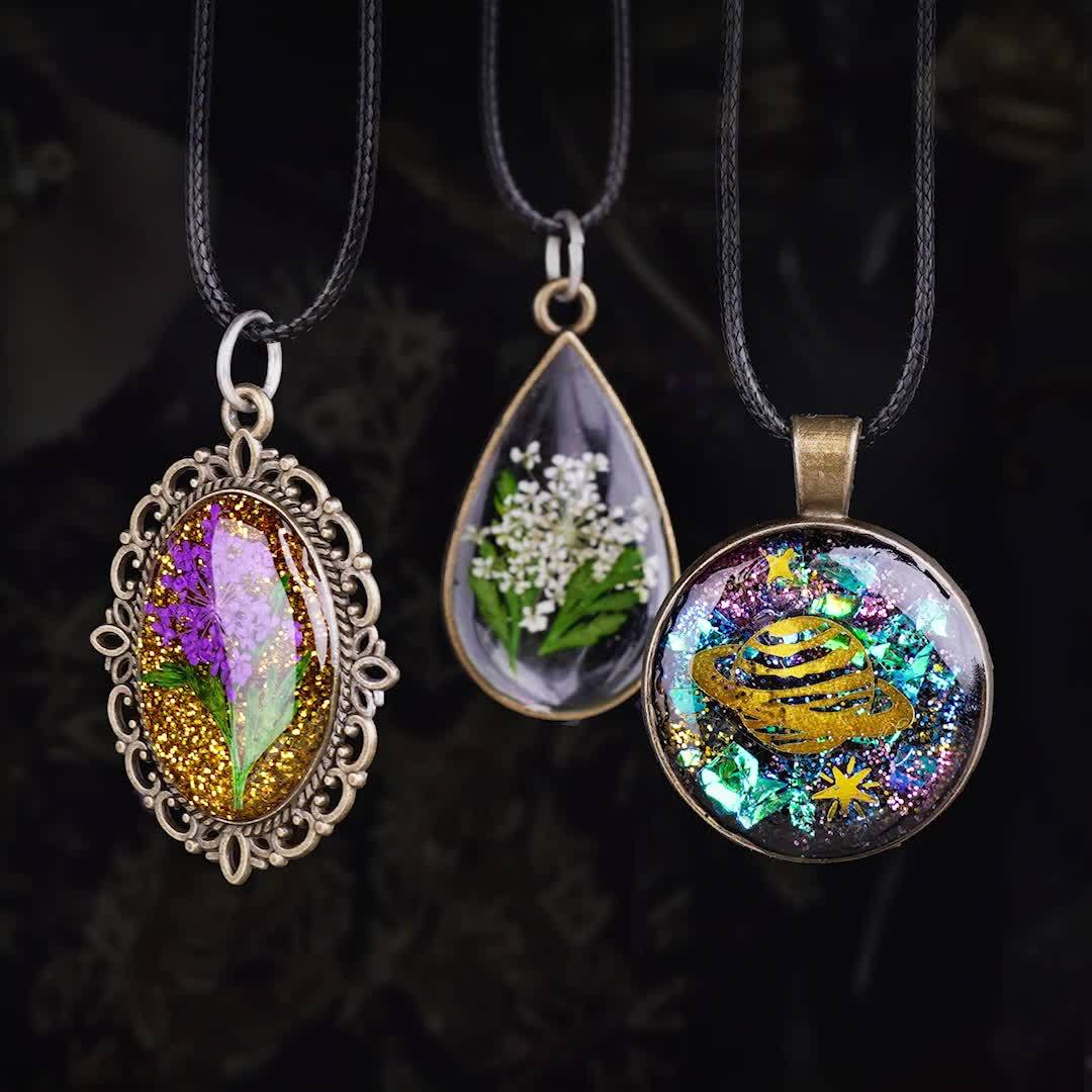 LET'S RESIN Complete Resin Jewelry Making Kit with Upgraded Lamp - All-in-One Craft Set with 28 Molds, 7 Colors Epoxy Resin, Lamp, Tools & Accessories for Keychains, Pendants, Charms - No Electricity Needed, Easy-to-Follow In