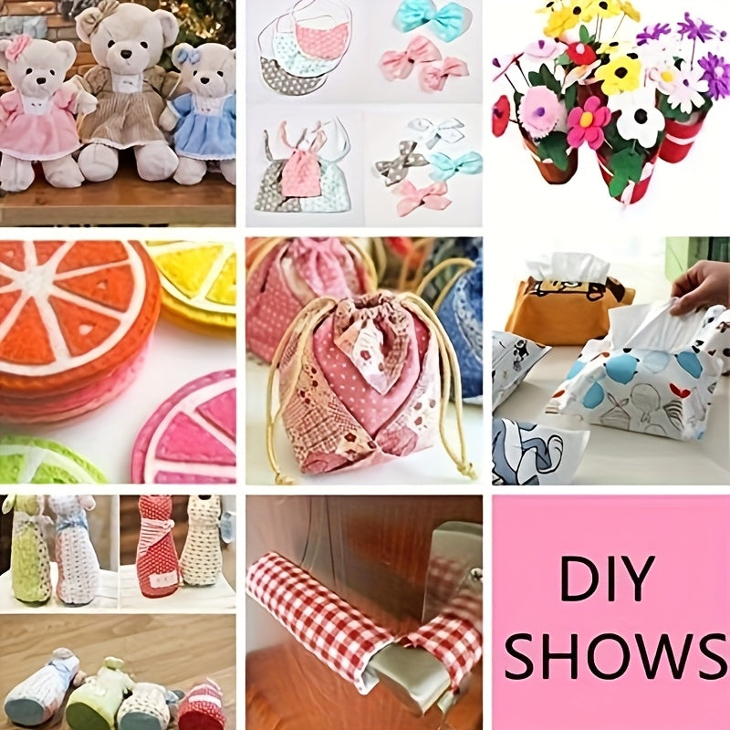 7pcs Blue Floral Cotton Squares 19.69"X19.69"/9.84X9.84Inch Fat Quarters - Pre-Cut Craft Fabric Bundles with Assorted Vibrant Floral Patterns, Machine Washable for Patchwork, Quilting, DIY Sewing Projects, Quilting Fabric, Qu