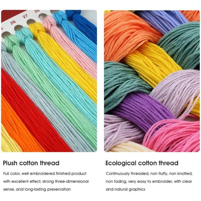 Cross Stitch Kits for Adults Stamped Full Range of Embroidery Starter Kits for Beginners 11CT Printed Cross Stitch Patterns Needlepoint Kits Stamped Crossstitch-Eagle Scenery 18x18 inch