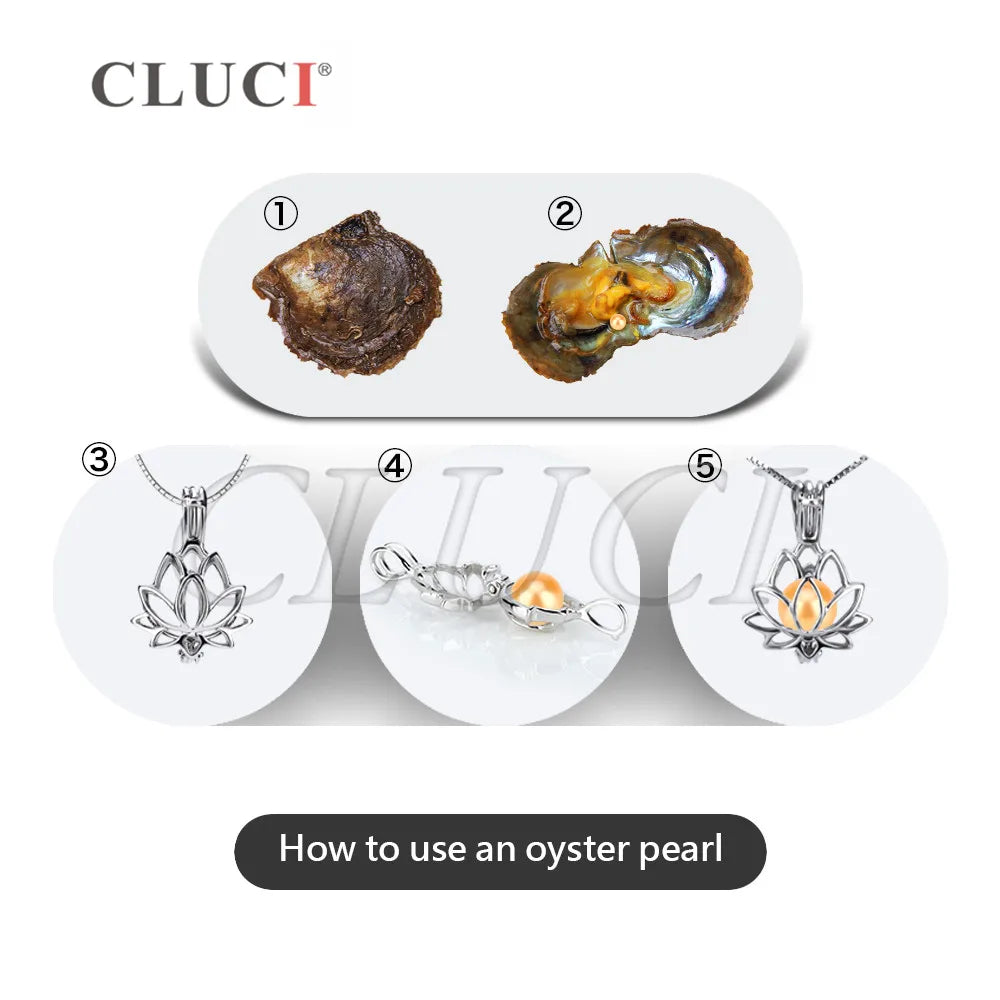 CLUCI 30pcs 7-8mm Akoya Oysters with Pearls Mix 13 Colors Single and Twins Pearls Oysters Surprising Party Pearl Oyster WP335SB