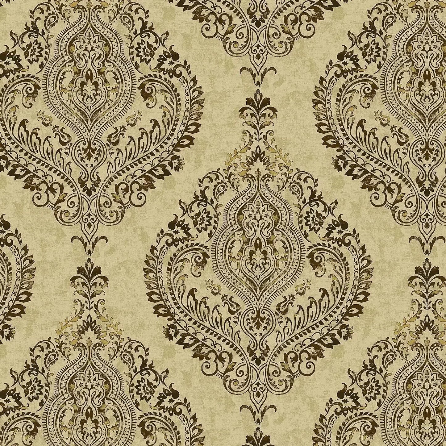 100% Cotton Duck 45" Width Large Damsk Chai Color Sewing Fabric by The Yard(Hot)