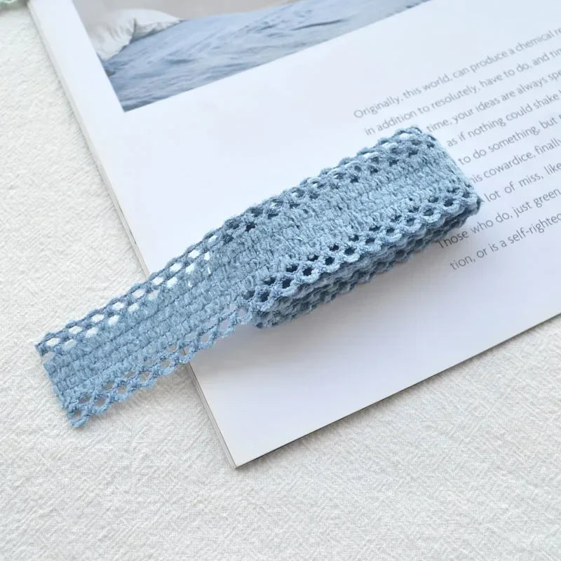 3 Meters Lace Fabric Ribbon Hollow Bow Handmade DIY Hairpin Material Hair Accessories Party Wedding Decorations