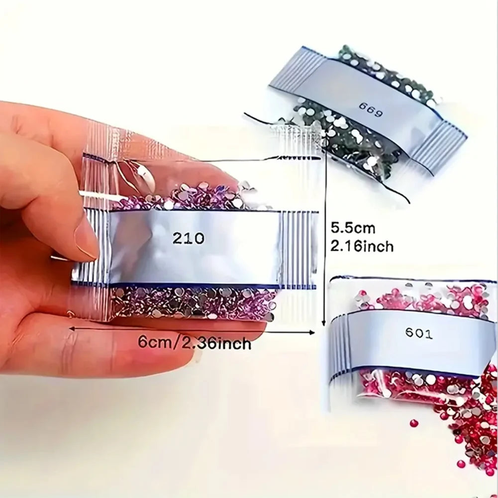 10000Pcs Round Drills Beads 20 Colors DIY Round Diamond Art Kit 5D Resin Diamond Diamond Painting Accessory