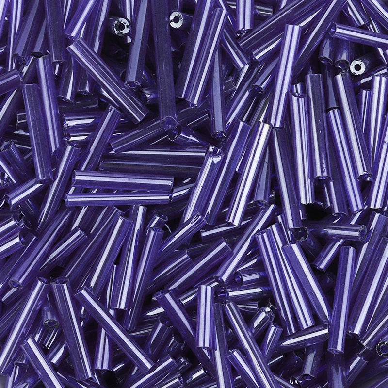 120/600pcs 2x12mm Charm Czech Glass Beads Cylindrical Tube Bugle Spacer Beads For Craft Making DIY Earring Necklace