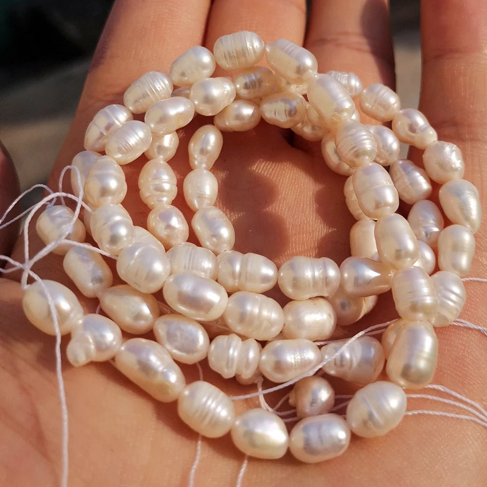 Natural Freshwater Pearls Beads High Quality Irregular Potato Shape Punch Pearls Beads For Jewelry Making DIY Necklace Bracelet
