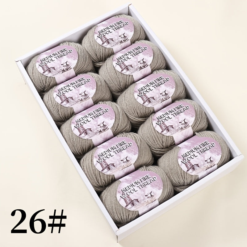 500g 1 large bag of high-quality medium-weight 212 wool yarn, hand-spun worsted wool suitable for knitting autumn and winter fashionable sweaters, scarves, hats, mittens, blankets, rugs, and various handicrafts. 100% wool. 1