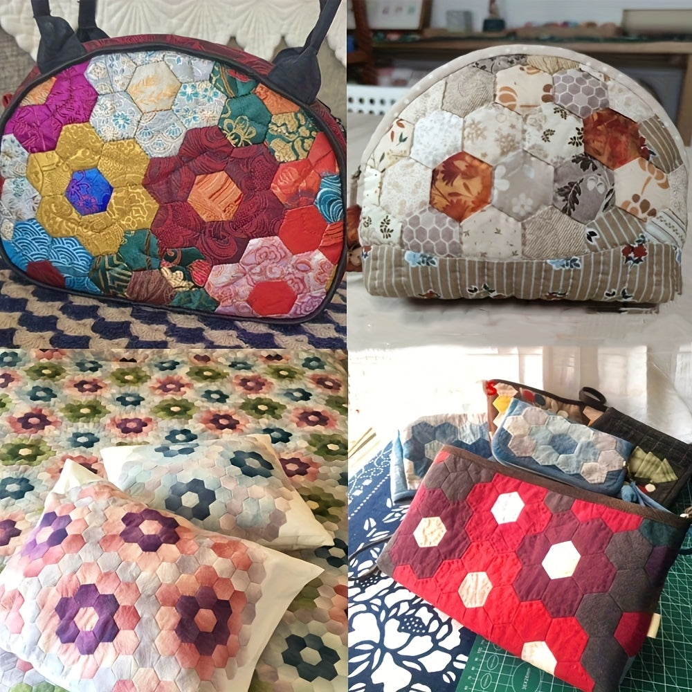 50pcs 3.9*3.9in Japanese Fabric Squares Print Pre-cut Quilting Fabric Bundle for DIY Sewing and, Bag, Clothing Accessories, Thanksgiving, Valentine's Day and New Year's Perfect Choice, DIY Patchwork Sewing