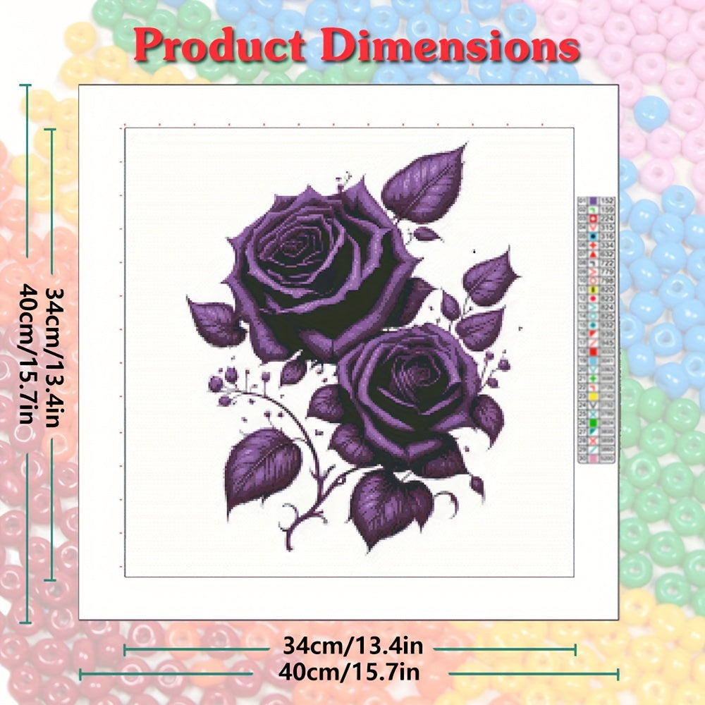 Rose Part Bead Embroidery Adults 11CT Cross Stitch Kits DIY Creative Handicraft Gift Bedroom Decoration