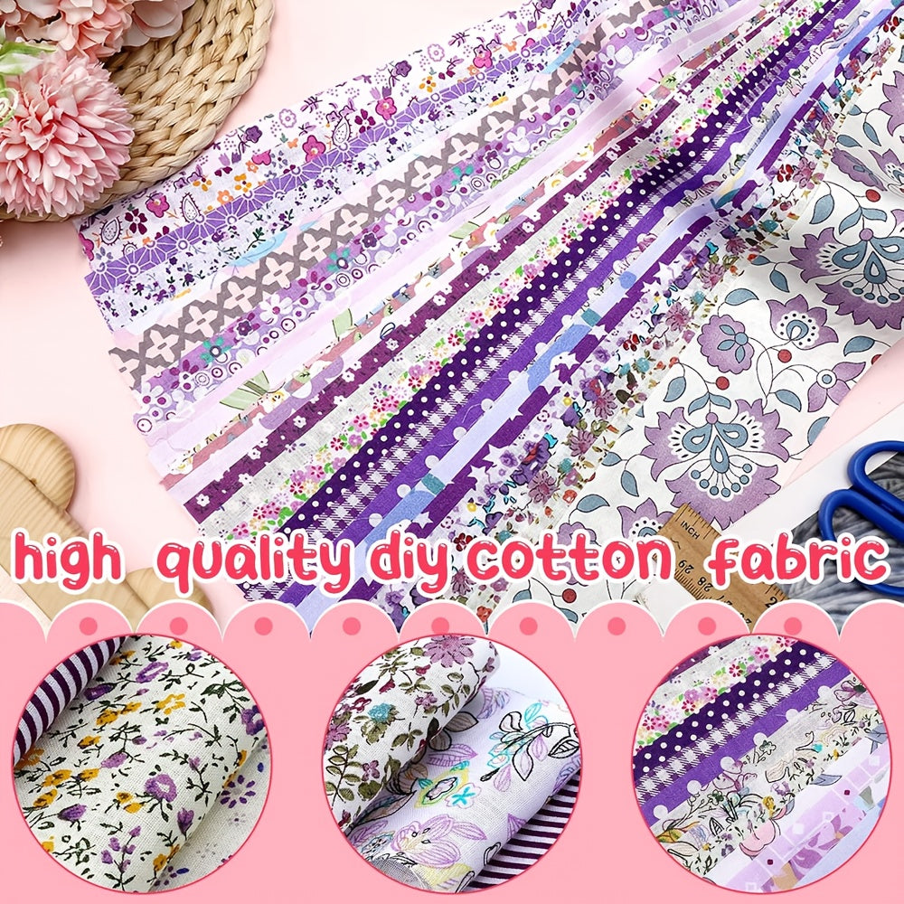 Floral Jelly Roll Fabric Pack - 80pcs 2.5 Inch Wide Strips for Quilting, Sewing & Crafting - 100% Cotton Precut Fabric Set, for Patchwork, Home Decor & DIY Gifts