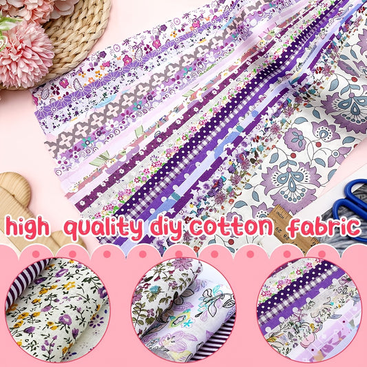 Floral Jelly Roll Fabric Pack - 80pcs 2.5 Inch Wide Strips for Quilting, Sewing & Crafting - 100% Cotton Precut Fabric Set, for Patchwork, Home Decor & DIY Gifts