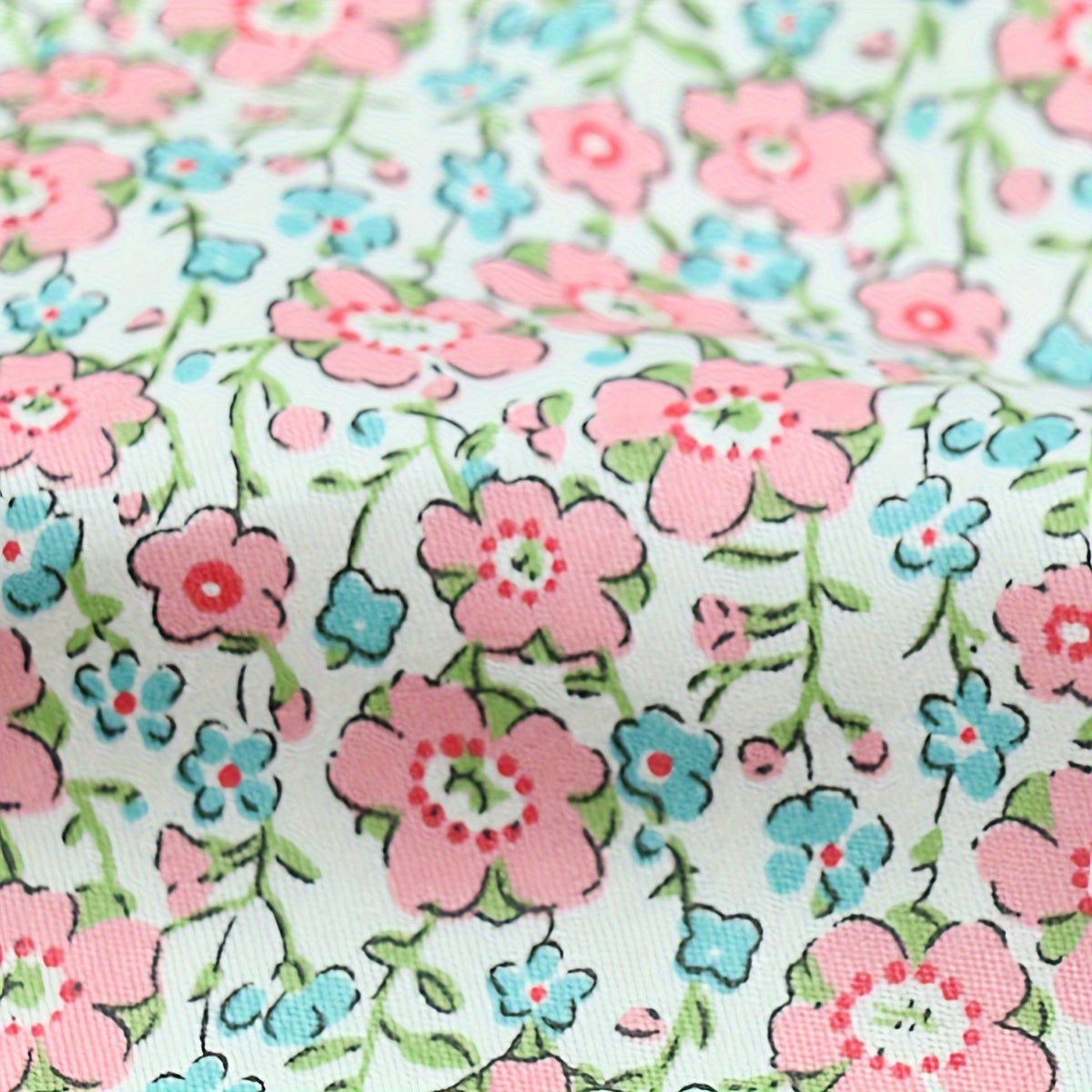 14 Groups of Pastoral Style Floral 22pcs Fabric Squares, 10x10 Inches - Perfect for Sewing, Quilting, and DIY Crafts with Pastel Floral Patterns - Ideal Gift for Sewing Enthusiasts, Valentine'S Day, and Easter, Sewing Supplie
