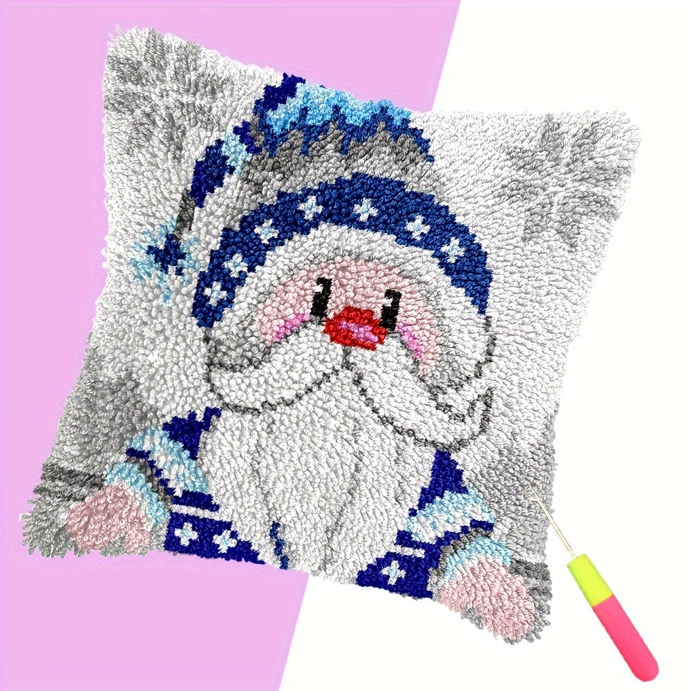Latch Hook Kit DIY Throw Pillow Cover Sofa Cushion Owls and love Pattern Cross Stitch Material Pack