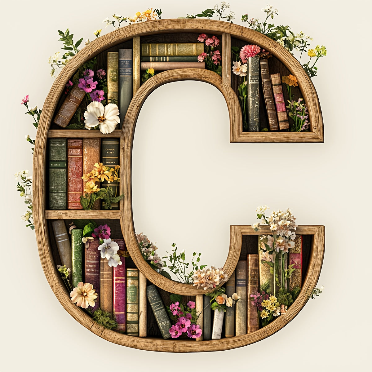 1pc JOZYSH Large Alphabet Cross Stitch DIY Kit with A-Z Letters, Numbers & Floral Frames - Complete Set with Pre-Printed Canvas, Needles, Threads, Instructions - 40x40cm/15.7x15.7in - Perfect for Home/Office Decor, Birthday/C