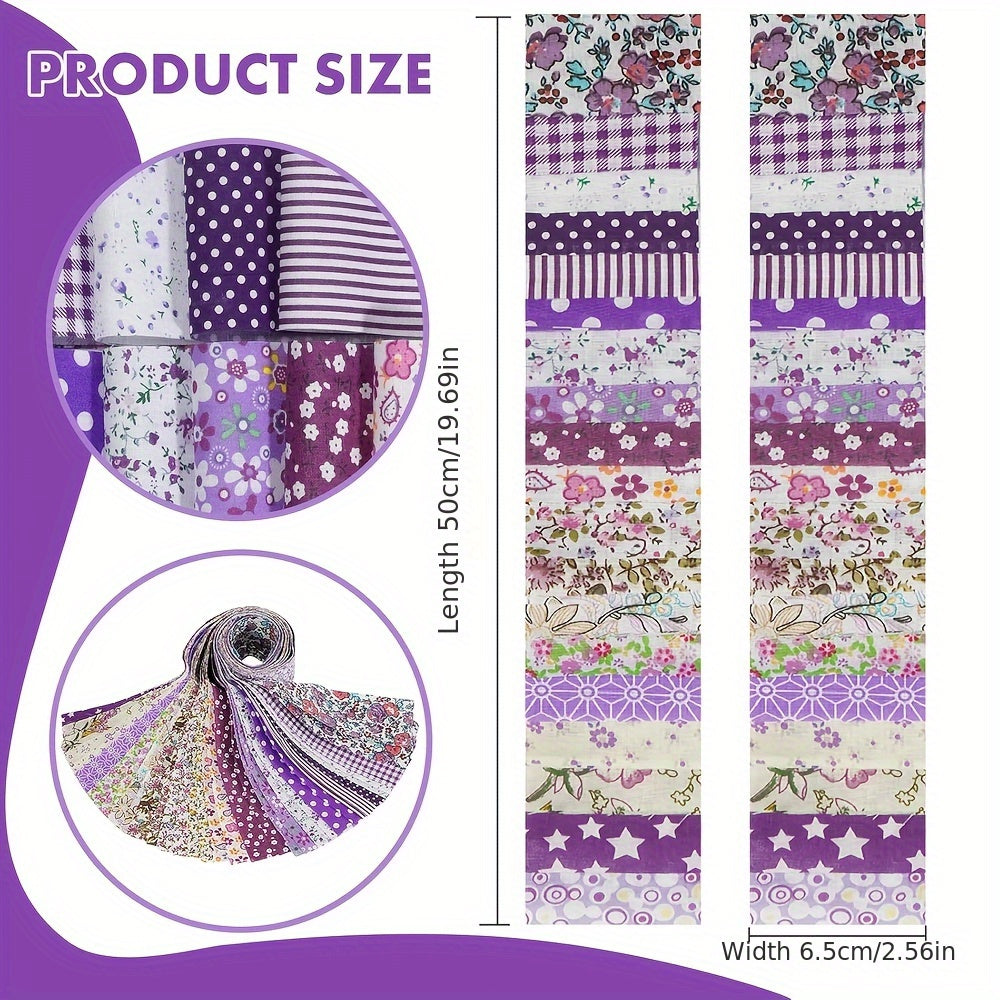 Jelly Roll Fabrics For Quilting 40 Strip 2.5" X 20" Cotton Strips Bundles -Perfect Quilting Fabric For Sewing, Precut Quilt Projects, And DIY Crafts