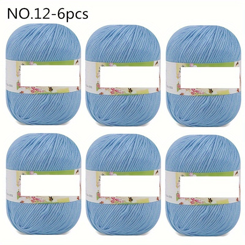 Luxurious 6pcs Soft & Warm Yarn - 10.58oz Each, 60% Silk, 30% Wool, 10% Cashmere Blend for DIY Knitting and Crocheting - Available in Multiple Colors, Chunky Yarn