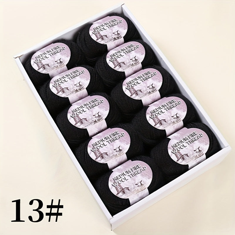 500g 1 large bag of high-quality medium-weight 212 wool yarn, hand-spun worsted wool suitable for knitting autumn and winter fashionable sweaters, scarves, hats, mittens, blankets, rugs, and various handicrafts. 100% wool. 1