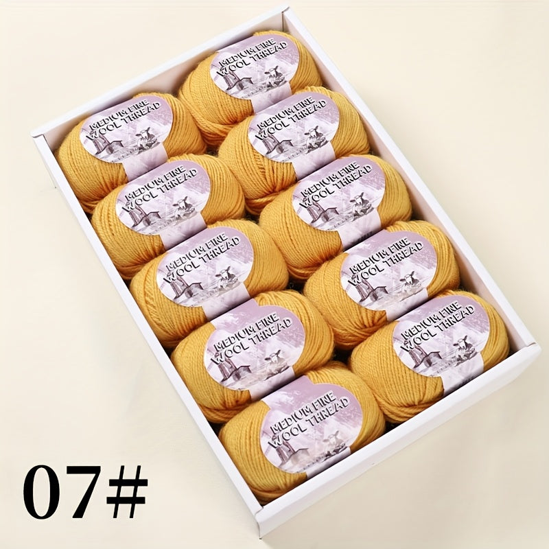 500g 1 large bag of high-quality medium-weight 212 wool yarn, hand-spun worsted wool suitable for knitting autumn and winter fashionable sweaters, scarves, hats, mittens, blankets, rugs, and various handicrafts. 100% wool. 1