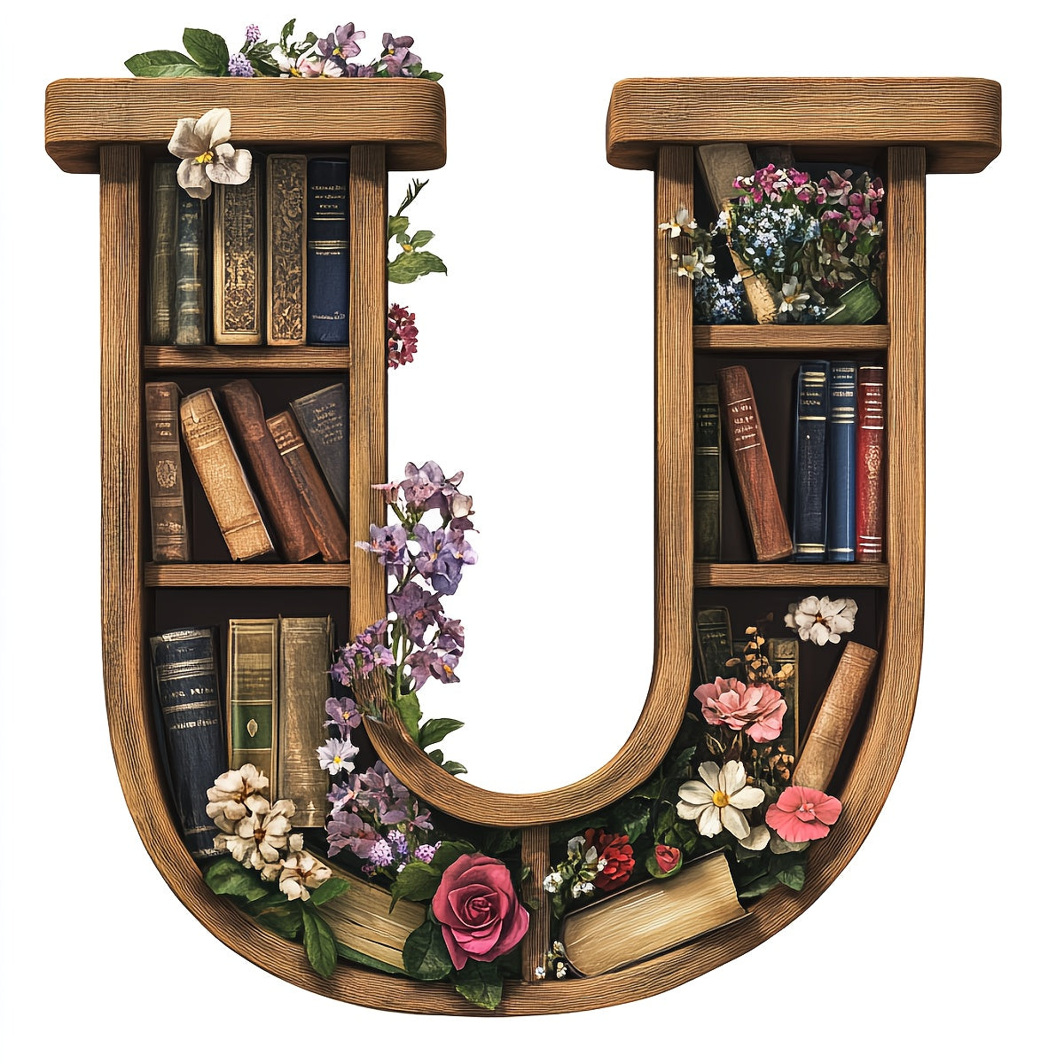 1pc JOZYSH Large Alphabet Cross Stitch DIY Kit with A-Z Letters, Numbers & Floral Frames - Complete Set with Pre-Printed Canvas, Needles, Threads, Instructions - 40x40cm/15.7x15.7in - Perfect for Home/Office Decor, Birthday/C