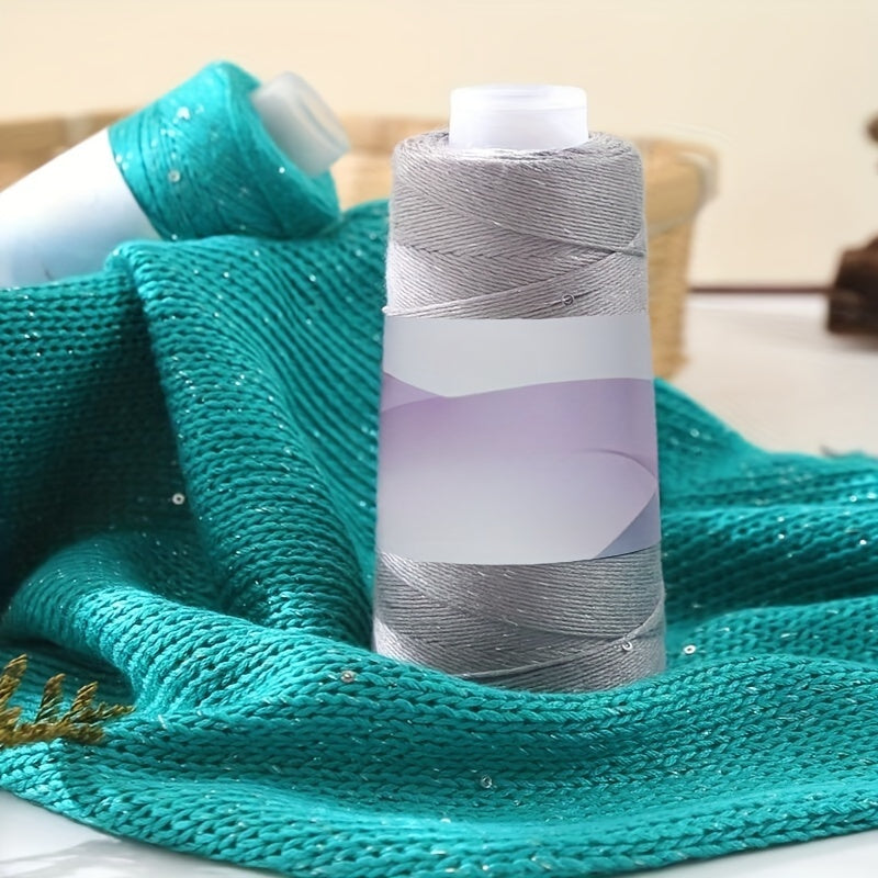 6pcs of Sequined Lace Yarn, Soft And Breathable, Suitable for Knitting And Crocheting Sweaters, Hats, Coats, Available in Various Colors, 10.58 oz.