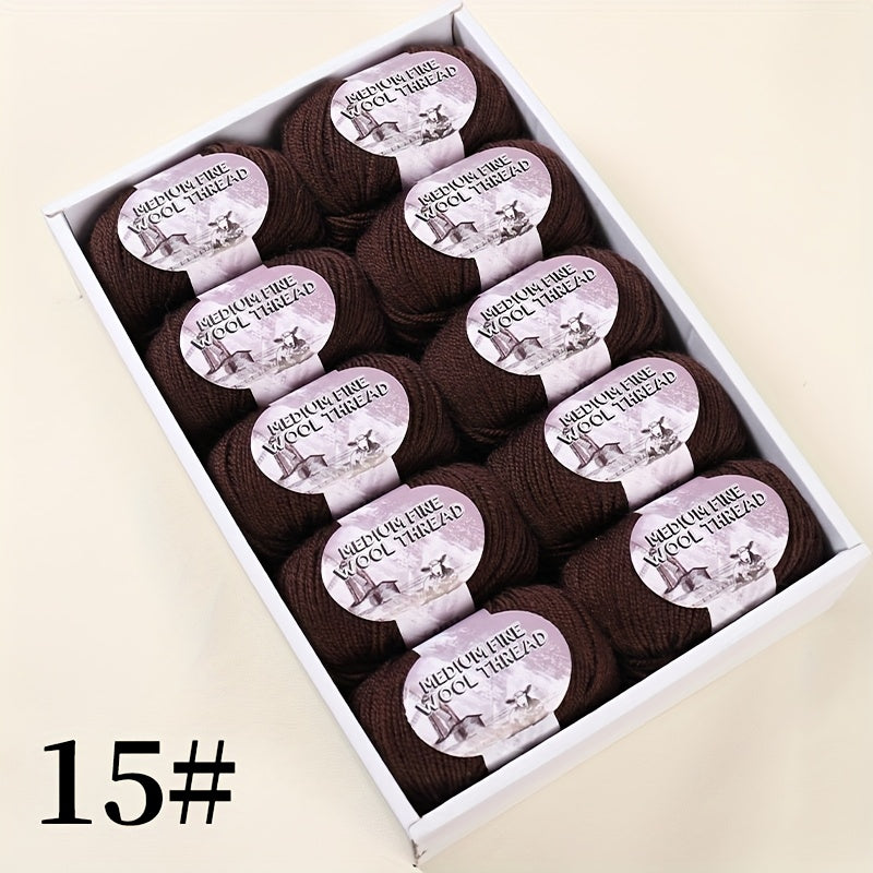 500g 1 large bag of high-quality medium-weight 212 wool yarn, hand-spun worsted wool suitable for knitting autumn and winter fashionable sweaters, scarves, hats, mittens, blankets, rugs, and various handicrafts. 100% wool. 1