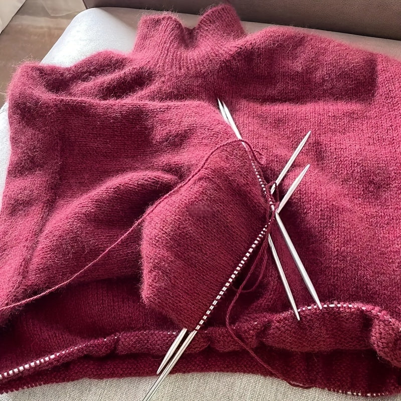 400g High-End Light Luxury Cashmere Yarn, Combed Goat Plush Yarn, Handmade Autumn/Winter Warm Fashion Knit Sweaters for Men and Women, Base Layer Sweaters, Scarves, Warm Wool Pants, 8pcs/Pack