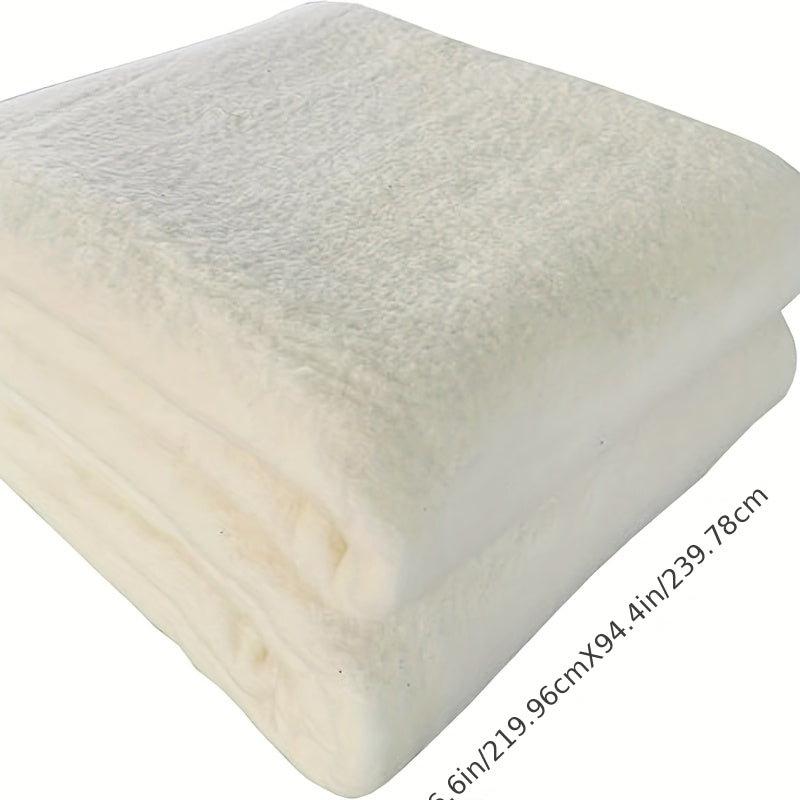 Large Hand-Sewn 100% Cotton Quilt 86.6"x94.4" (Queen/King Size) - All-Season Lightweight Bedspread, Soft Fluffy Bed Cover for DIY Crafting, Bedmaking (No Chemicals) - Ideal for Handicrafters & Bedding
