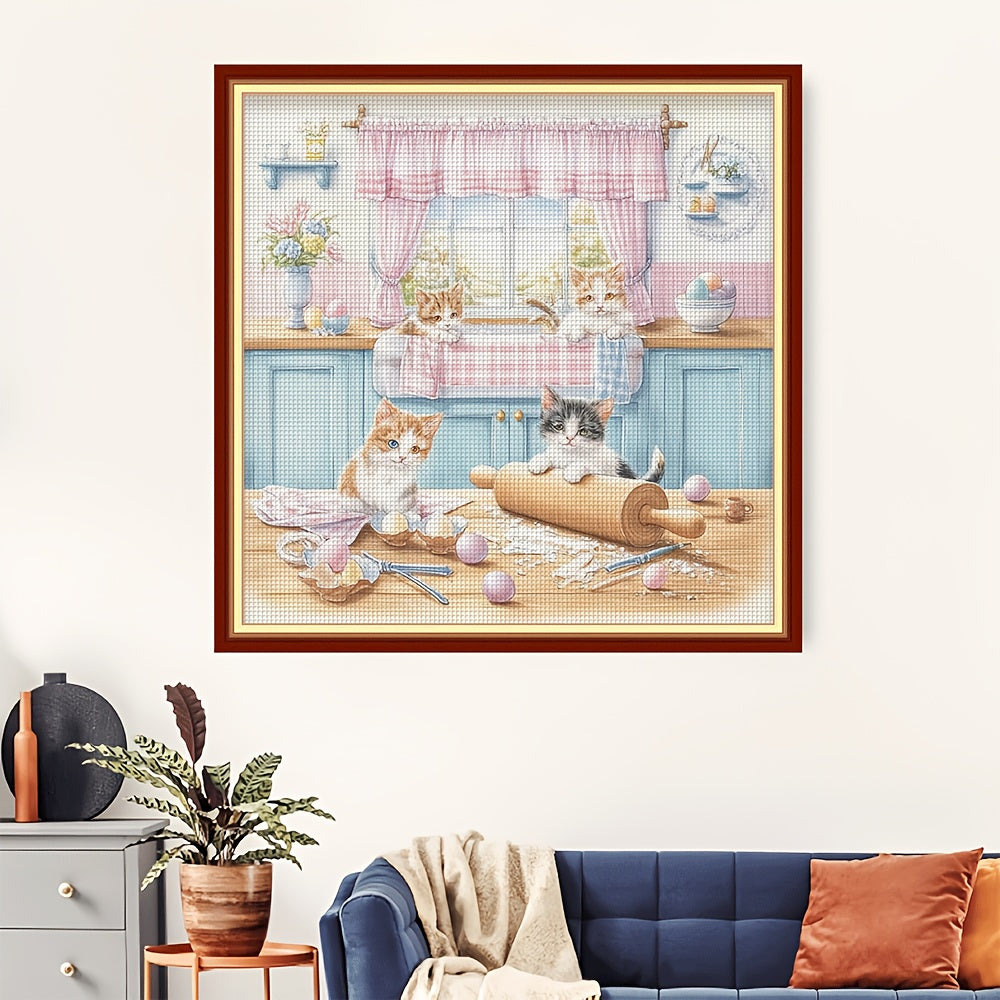 Cross Stitch Kit, Brand New Cross Stitch for Living Room Entryway Bedroom Decor, Suitable for Home and Office Wall Art, 11CT Gift for Friends & Family, Mini Cross Stitch Kits, New Stamped Cross Stitch, Cross Stitch Supplies,