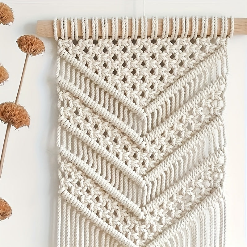 1 SET Macrame wall hanging craft kit, DIY macrame kit, make wall hanging for modern apartment, good gift for woman and friends!