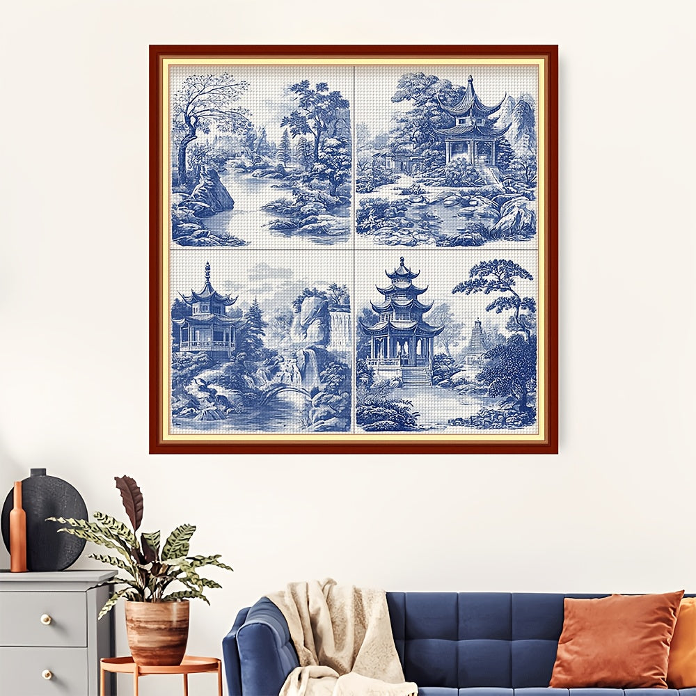 DIY Cross Stitch Kit, New Printed Pattern Embroidery Set for Living Room and Bedroom Wall Decor, Latest 11CT Craft Kits, Mini Cross Stitch Kits, Cross Stitch Fabric, Wedding Cross Stitch Kits, Cross Stitch Bead, DIY Project,