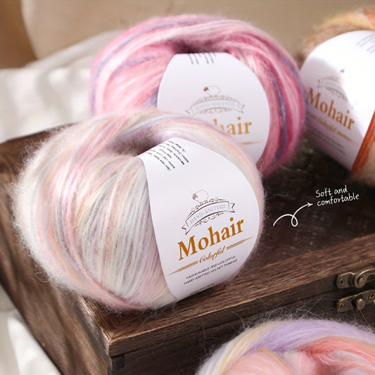 1 large bag = 6 skeins of yarn, rainbow gradient colors available. Suitable for DIY crafting materials such as knitting tops, pants, scarves, gloves, and other handmade items. Composition: 90% polyester, 10% wool