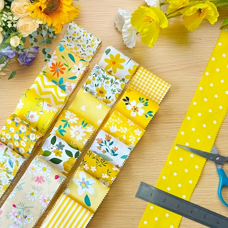 80 Pre-Cut Jelly Roll Strips - Blue Floral Printed Cotton Quilt Fabric with 20 Unique Patterns, 2.5x2 Inch Wide (10cm) Pre-Sliced for Quilting, Making, DIY Crafts, Patchwork Borders & Bedspread Binding - Hand Wash Only