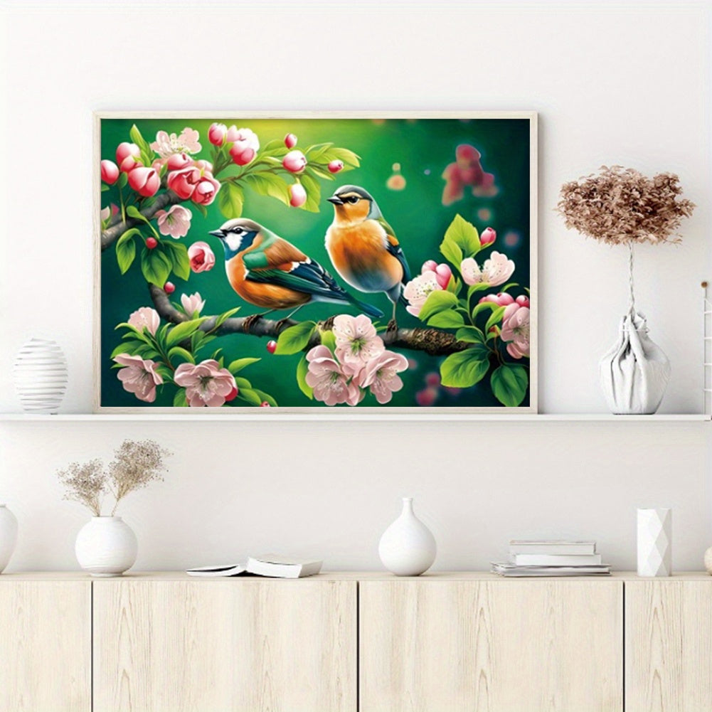 Full Embroidery Beads Printed 9CT Birds Cross Stitch Kit Home Art Craft23.23x16.14inch, Beaded Embroidery Kit, Full Beaded Embroidery Kit, Beaded Cross Stitch Kits, Bead Embroidery Kits, Beads Crafted Masterpiece Kit, Full Em