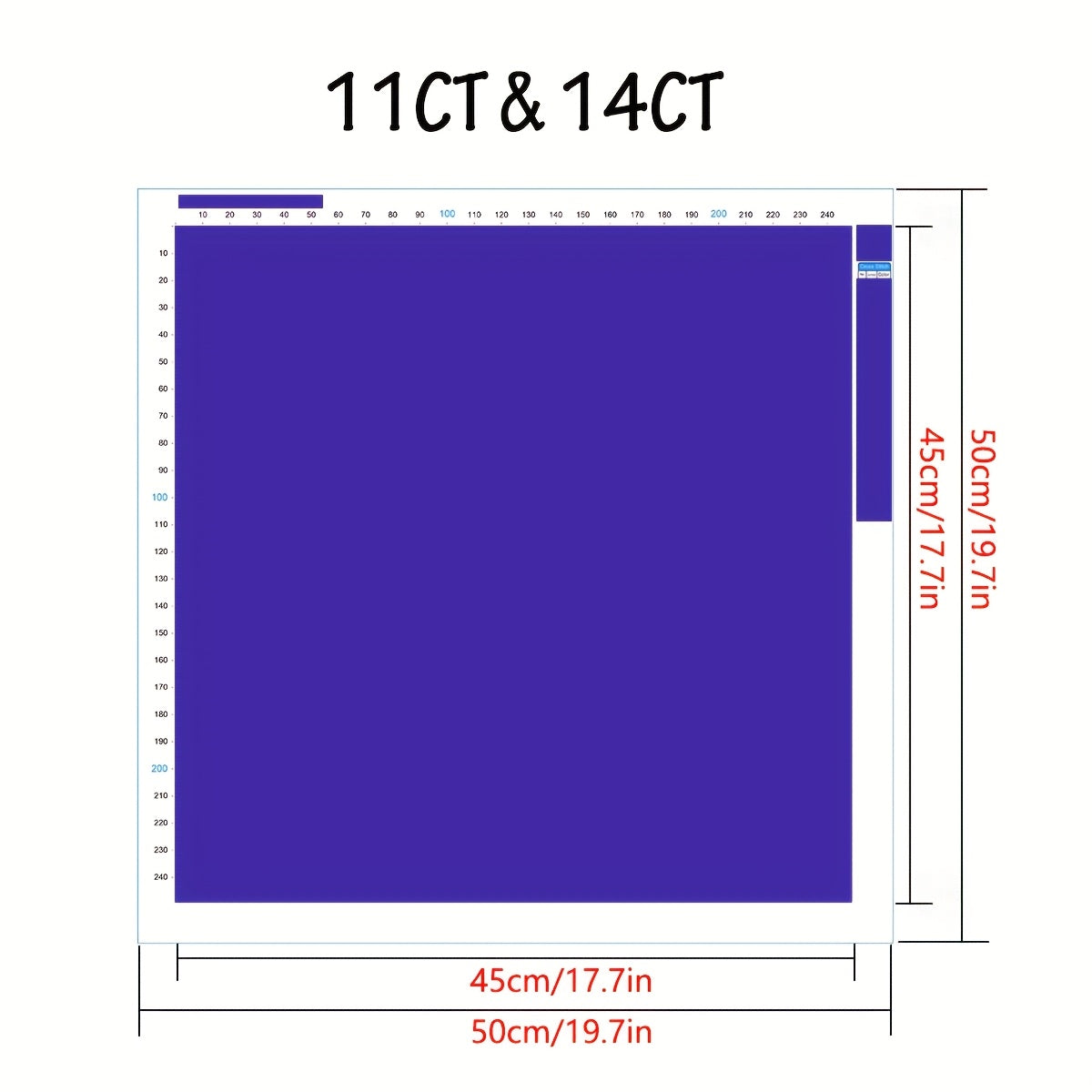 ZUOANLF 1set 50x50cm/19.7x19.7Inch DIY Cross Stitch Kit Frameless, Beautiful scenery, stamped cross stitch kits, Embroidery Set for Home Decor, Includes Patterned Fabric & Threads, Perfect for Living Room Entrance or Bedroom