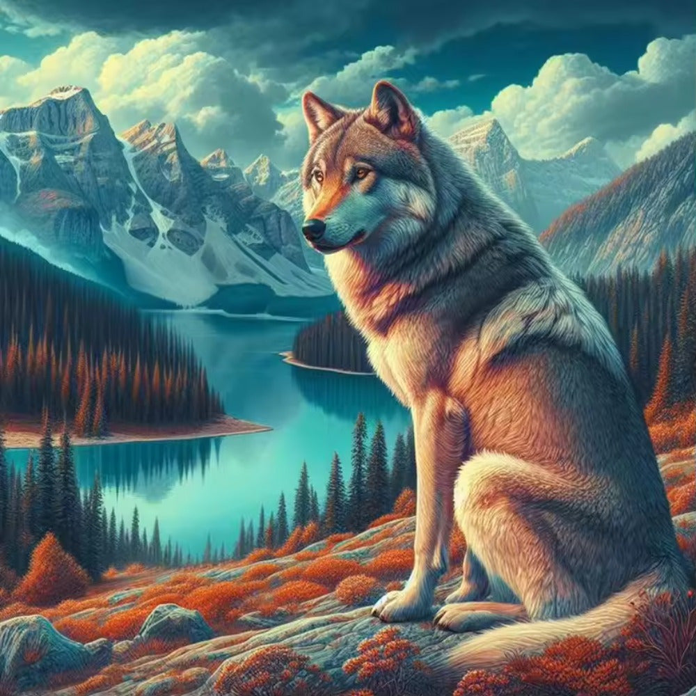 Wolf Religion Diamond Painting Cross Stitch Kits Mosaic Embroidery Home Decoration 5D DIY Art New Arrivals