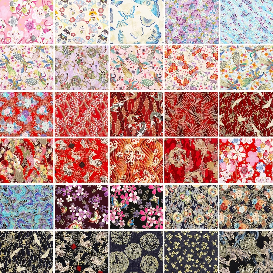 40pcs Jelly Fabric Roll Quilting Strips Different Patterns Patchwork Craft Sewing Supplies For Quilters Crafting Sewing DIY Crafts, Gifts For Mom, Birthday Gifts, Christmas Gifts, Mother'S Day Gifts, Holiday Party Gifts