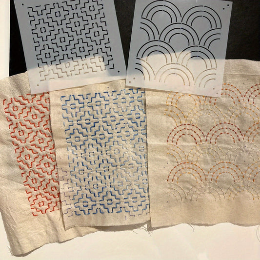 32pcs fashionable, exquisite, creative design embroidery templates, reusable geometric embroidery pattern templates, gifts for parties, parties, Christmas, Halloween, Thanksgiving, and family and friends, Bead Embroidery Kits
