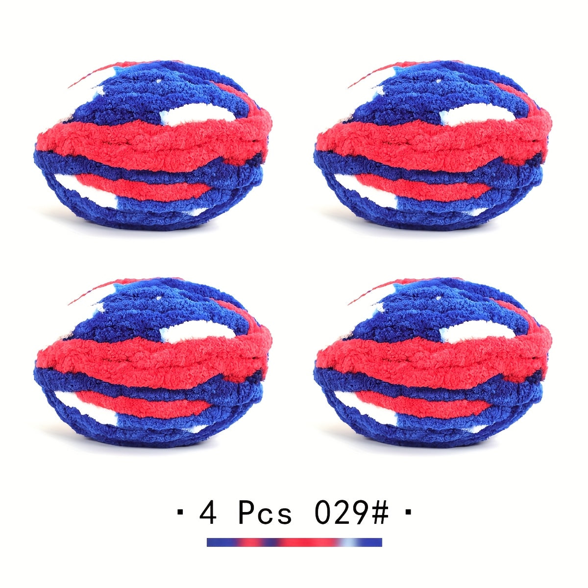 4 PSC BAYEXY Super Thick Knitting Yarn - Chunky Chenille Yarn for Handmade Blankets, All-Age Crafting Enthusiasts, 100% Polyester, Mixed Colors