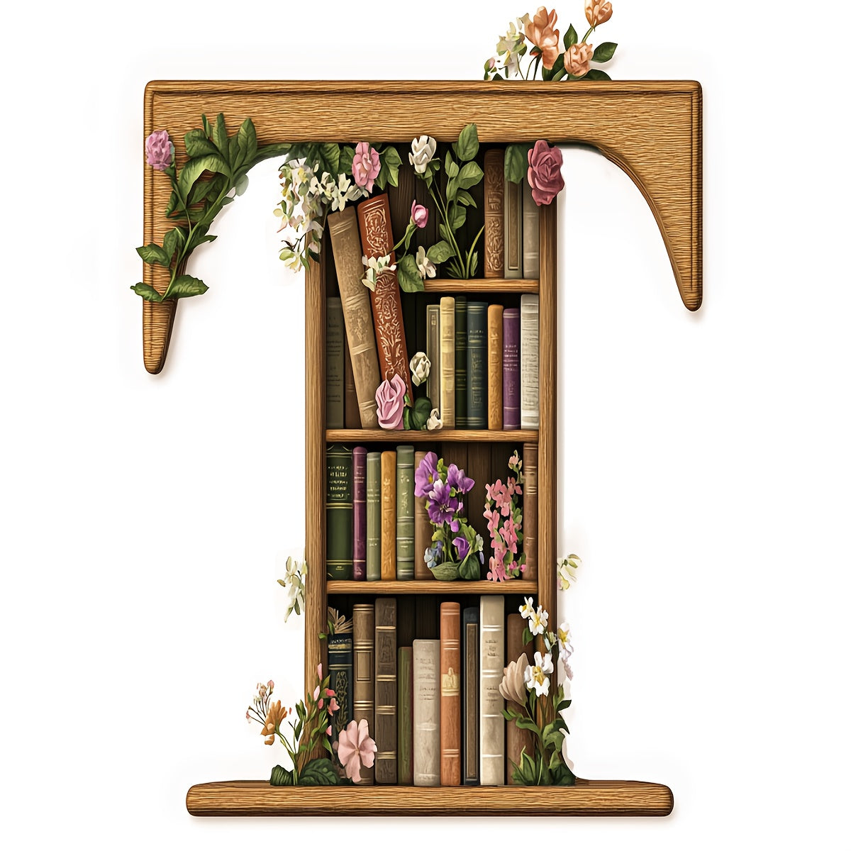 1pc JOZYSH Large Alphabet Cross Stitch DIY Kit with A-Z Letters, Numbers & Floral Frames - Complete Set with Pre-Printed Canvas, Needles, Threads, Instructions - 40x40cm/15.7x15.7in - Perfect for Home/Office Decor, Birthday/C