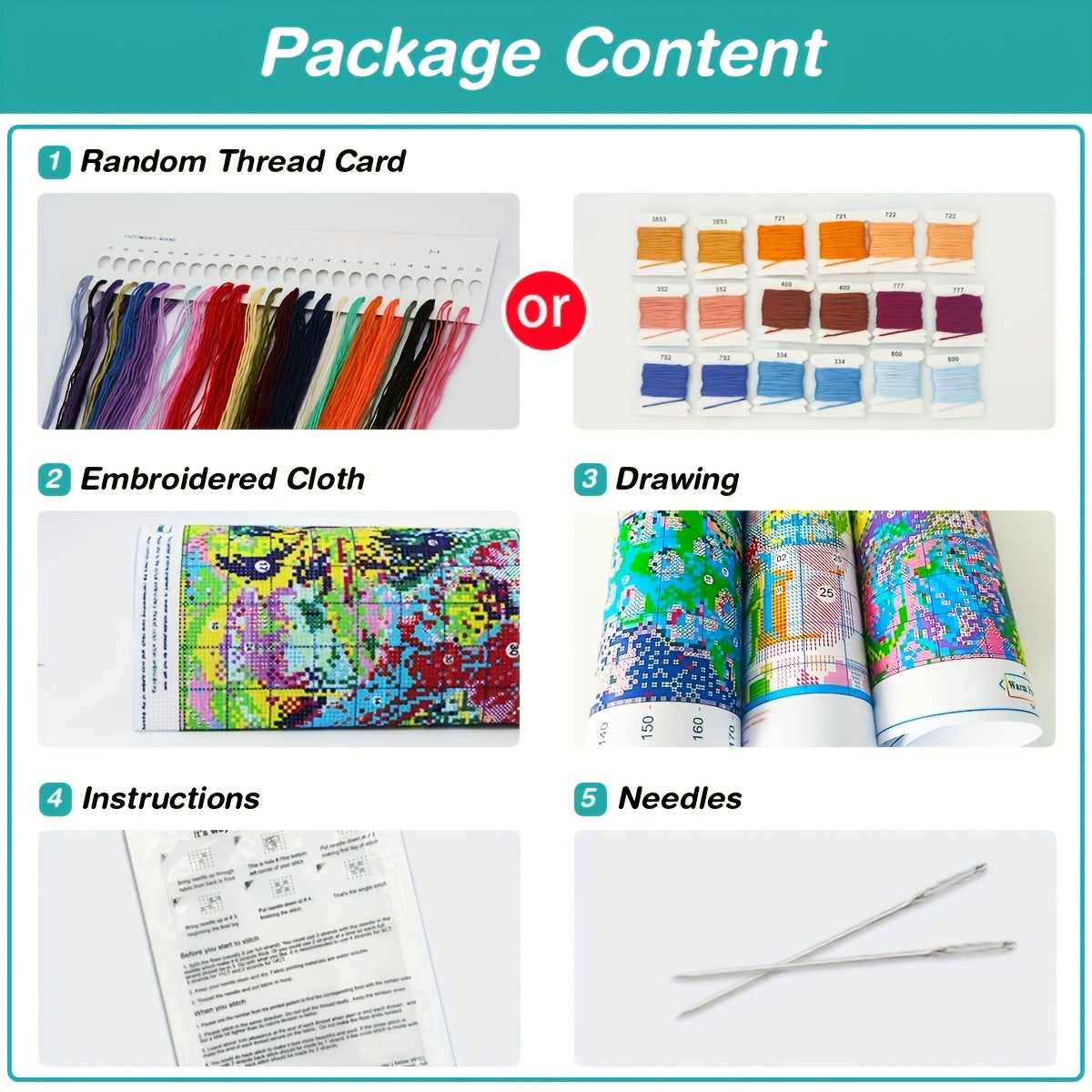 1 Set ZUOANLF 40x40cm/15.7x15.7" Frameless Cross Stitch Kit for Adults & Beginners - Complete DIY Embroidery Set with Printed Fabric, Threads, Needles, Hoop-Free Lady Face/Jewelry Chart - Handmade Art Gift, All-Season (Golden