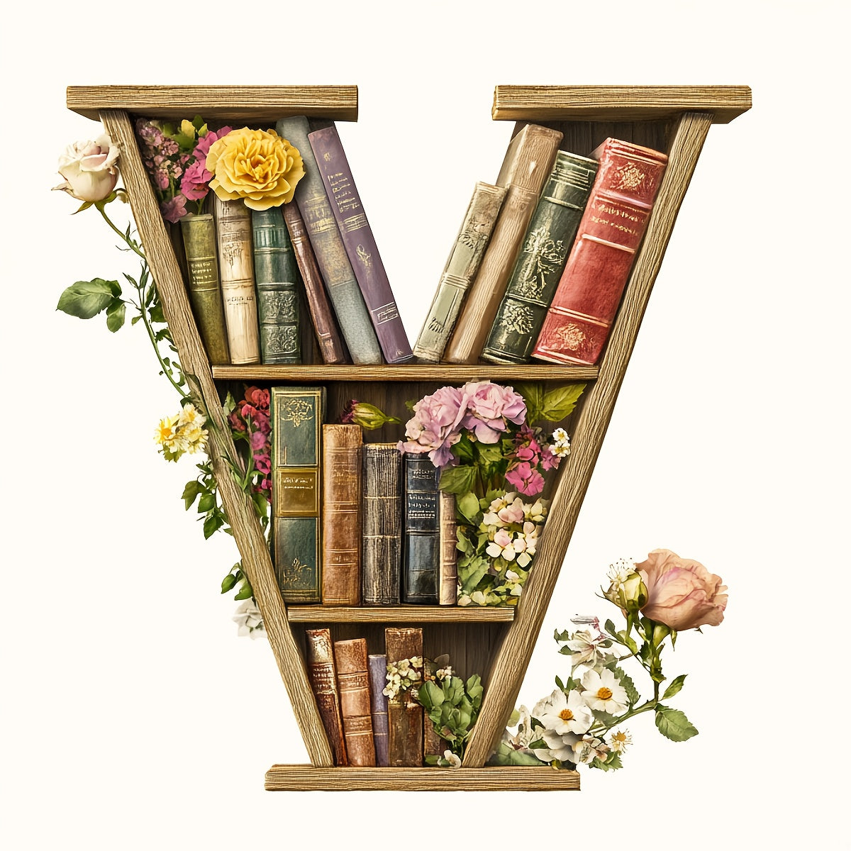 1pc JOZYSH Large Alphabet Cross Stitch DIY Kit with A-Z Letters, Numbers & Floral Frames - Complete Set with Pre-Printed Canvas, Needles, Threads, Instructions - 40x40cm/15.7x15.7in - Perfect for Home/Office Decor, Birthday/C