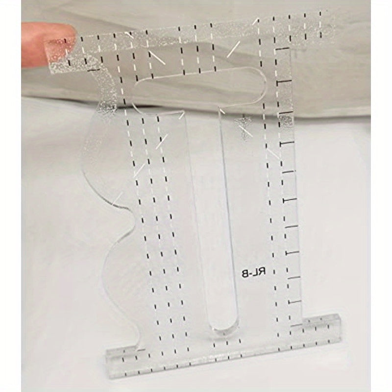 Quilting Ruler Sid is A StraightCurvy Quilting Tool with A Cut Out Center to Helping You Create Some Amazing Designs