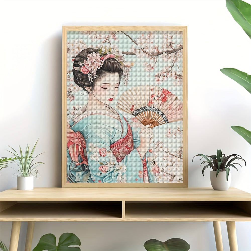 11CT Elegant Floral Cross Stitch Kit - New Collection, Ideal for Living Room, Bedroom Wall Decor, Perfect for Home and Office, Great Gift Idea, Bedroom Wall Art|Floral Pattern|Nylon Fabric, Cross Stitch Kits
