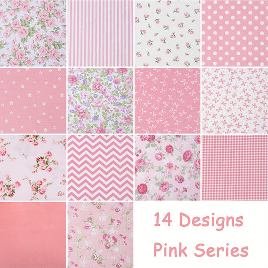 42pcs 5*5 Inch Pre-Cut Square Cotton Fabric - Floral & Polka Dot Designs, Cotton Handmade Patchwork for DIY Sewing, Scrapbooking, Holiday Gifts, Home Decor - Hand Wash Only, Fabric for Crafts, Scrapbooking Supplies, Decorativ