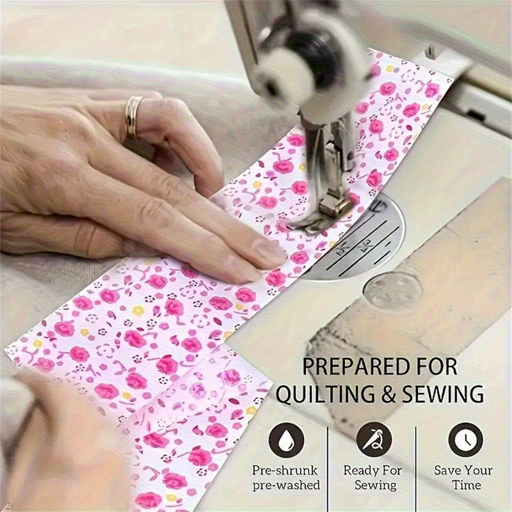 40pcs Pre-Cut Fabric Bundles - Pastel Floral, Soft Sewing Fabric Sheets for DIY Crafts, Scrapbooking, Party Decorations - Ideal for Beginners & Experts - Make Toy Set, Fabric By The Yard, Fabric For Sewing